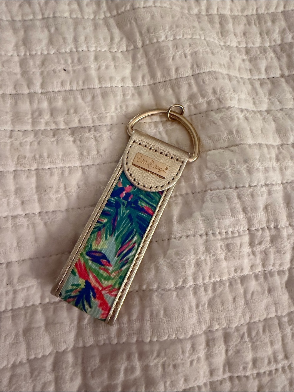 Lilly Pulitzer key ring and jewelry bag
